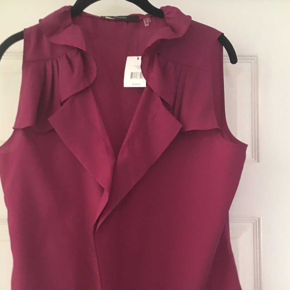 New Tahari Hot Pink Blouse